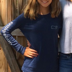 Blue Vineyard Vines Long Sleeve